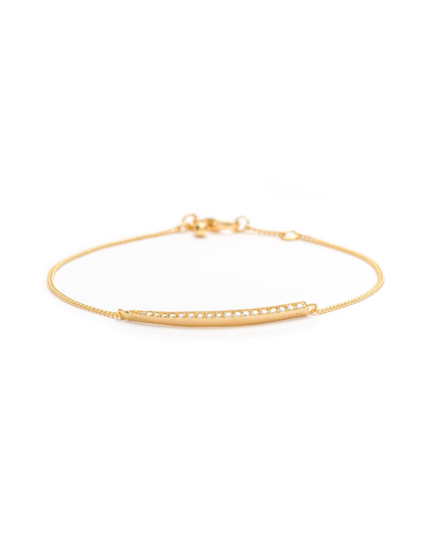 Bracciale Crescent Moon Diamante Oro 18k