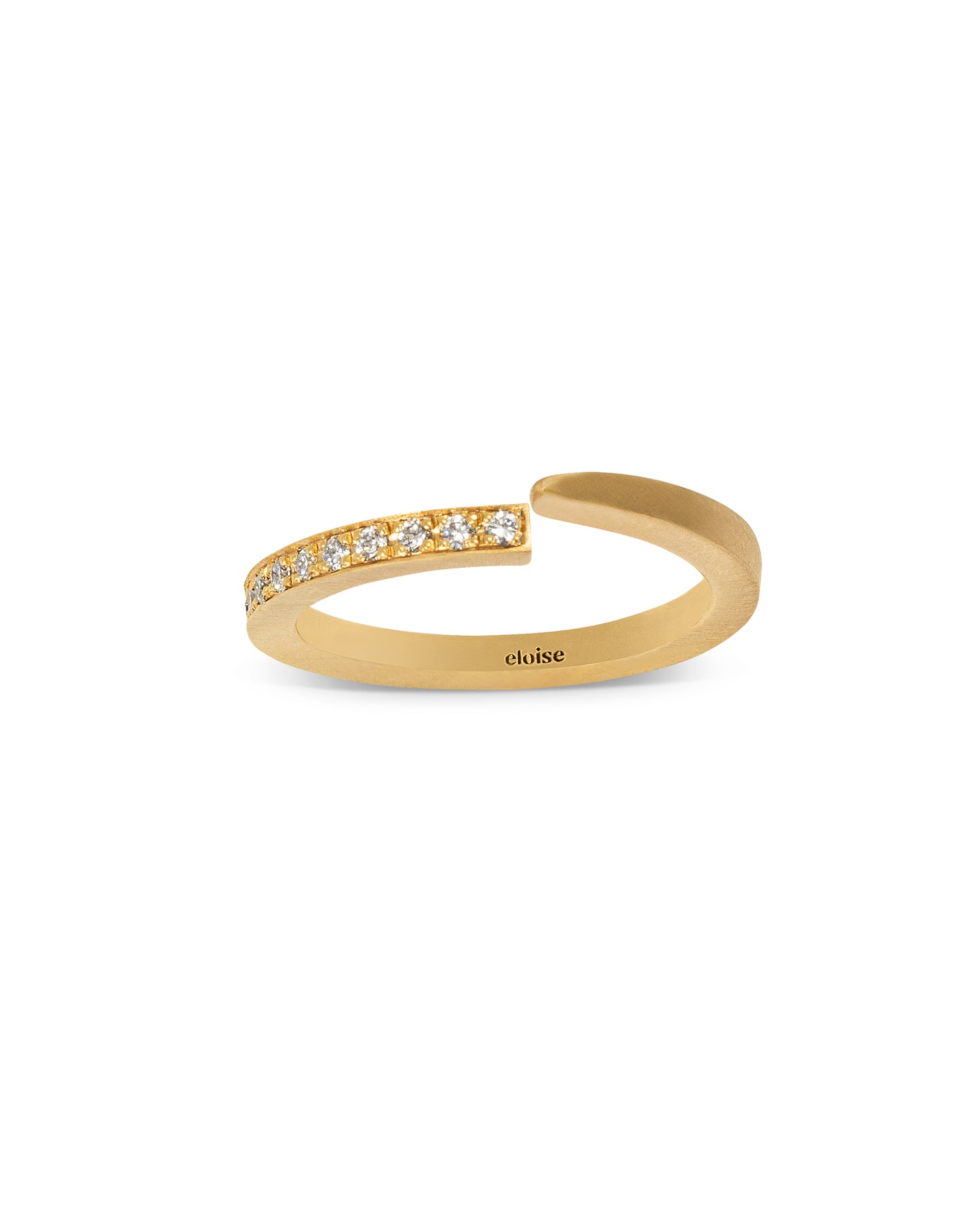 Anello Crescent Moon Diamante