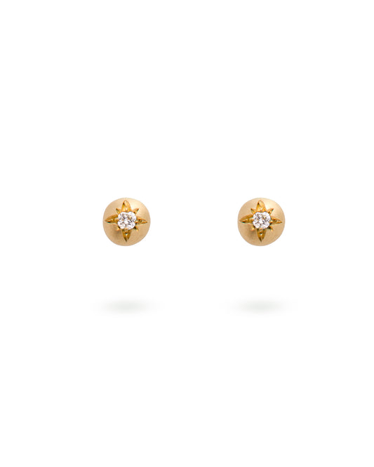 Moon Earrings Diamond