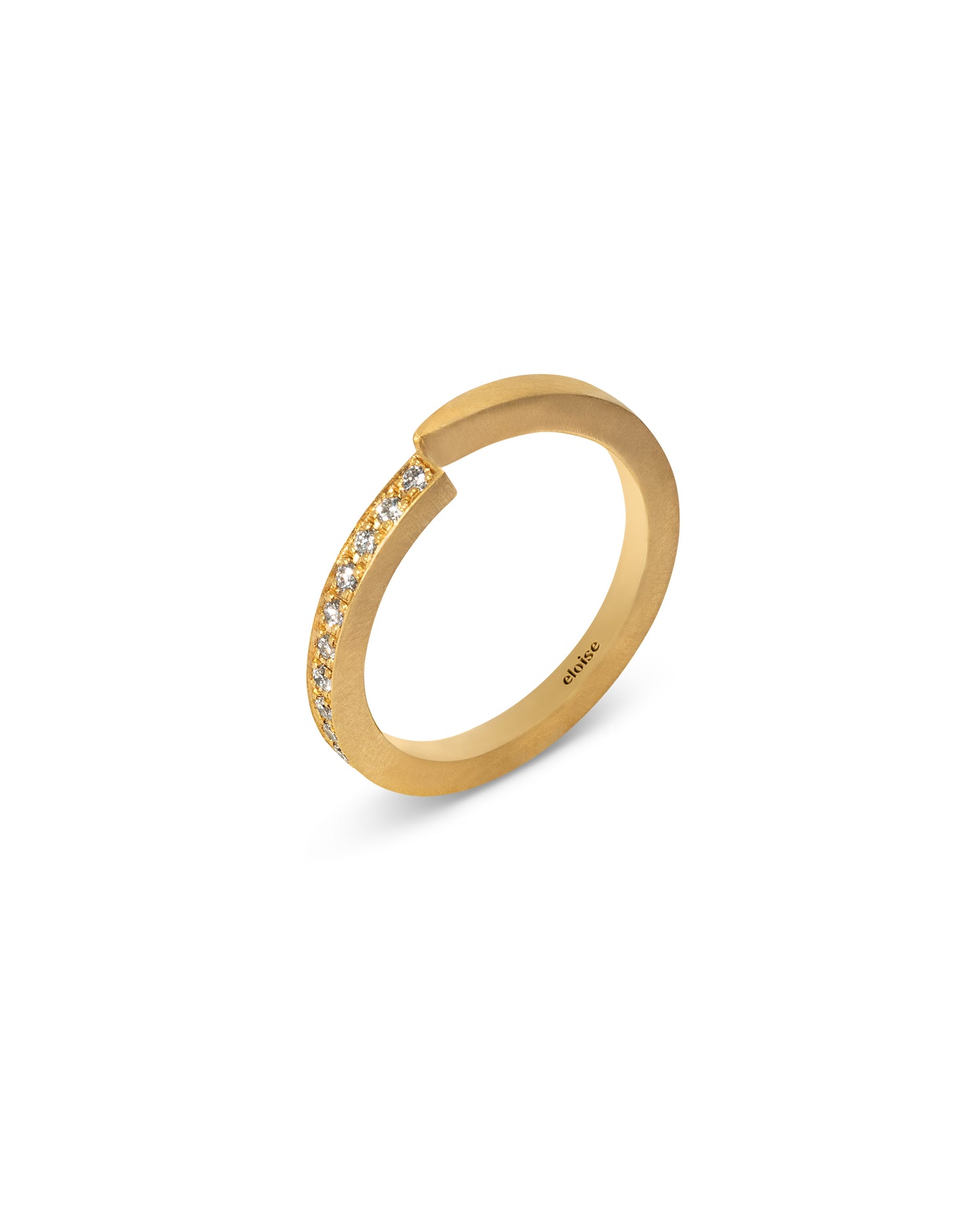 Anello Crescent Moon Diamante