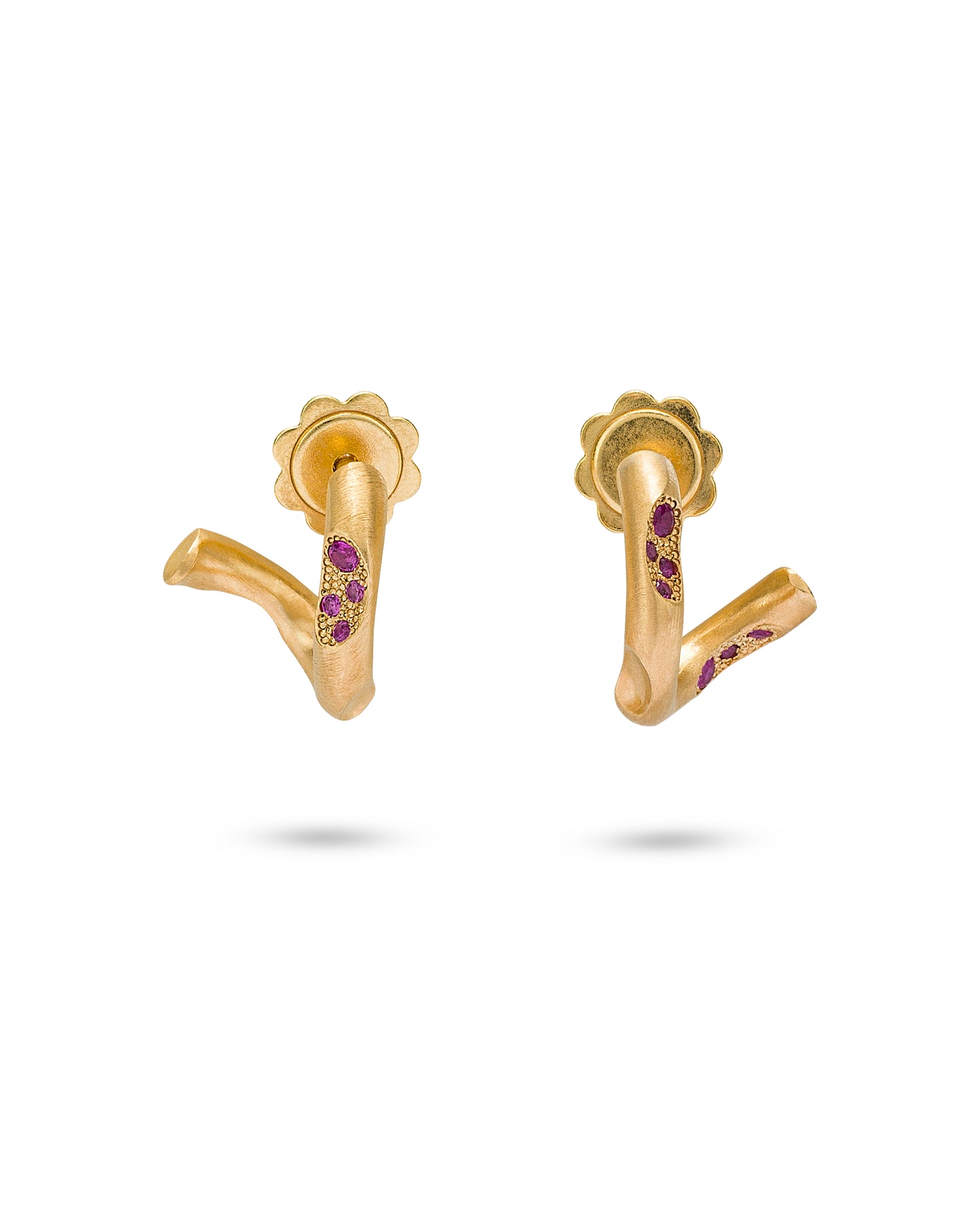 Eden Earrings Pink Sapphires