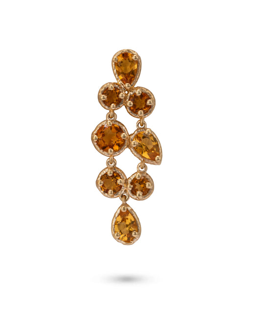Odyssey Earring Yellow Citrine Quartz