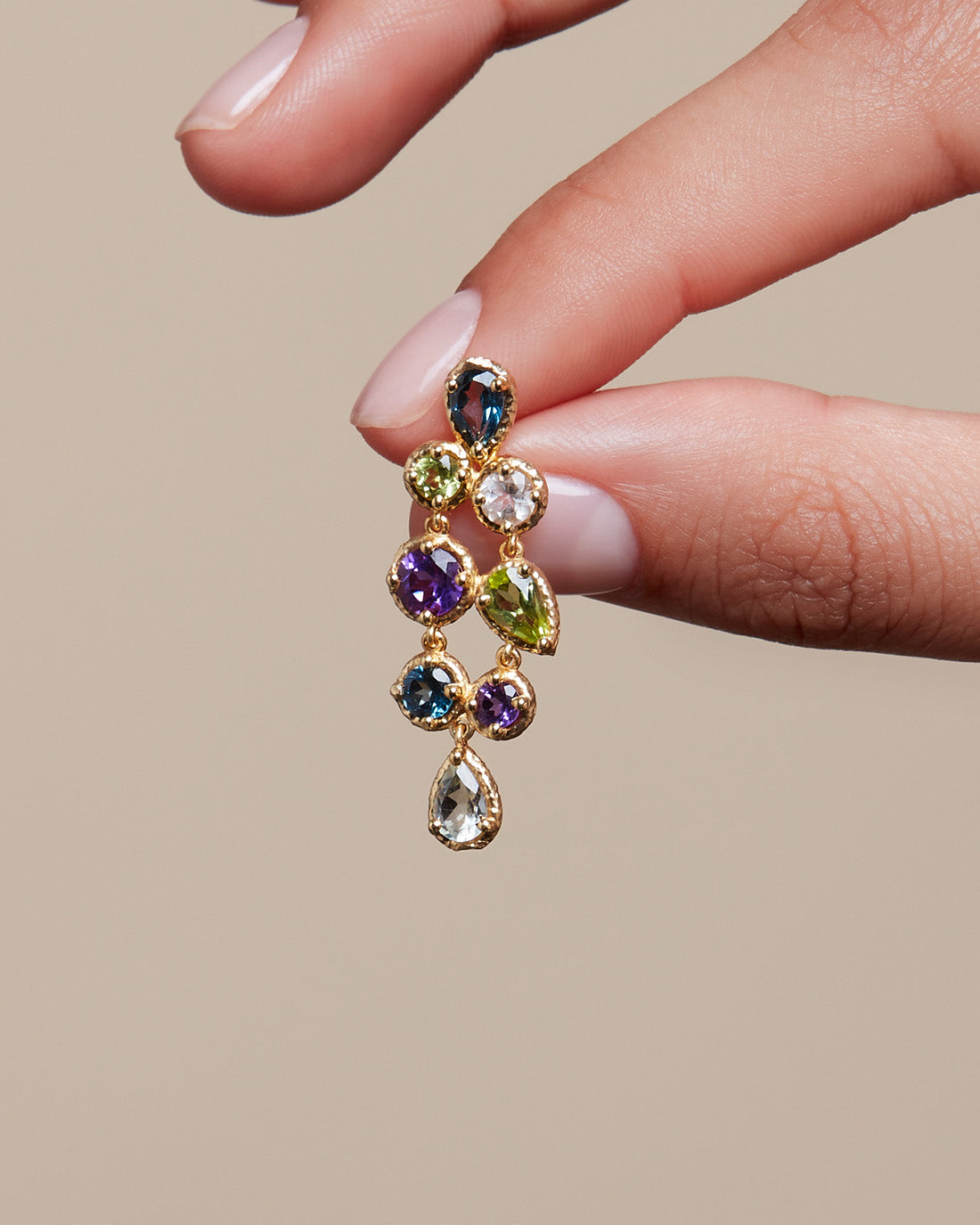 Orecchino Odyssey Blu - Verde - Viola