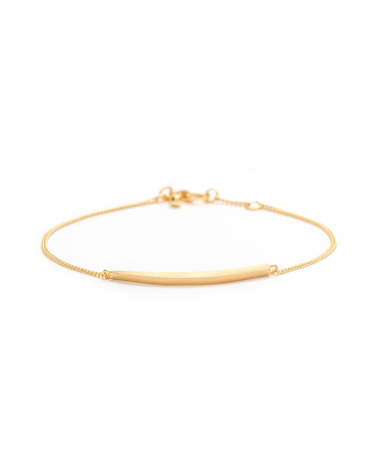 Crescent Moon Bracelet 18K Gold