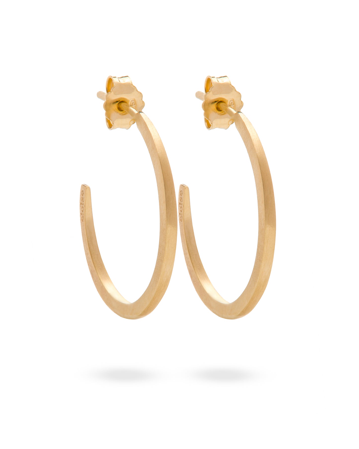 Orecchini Madi Crescent Moon a Cerchio Oro 18k