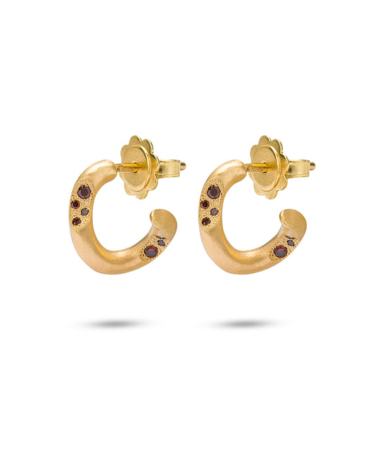 Eden Earrings Cognac Diamonds