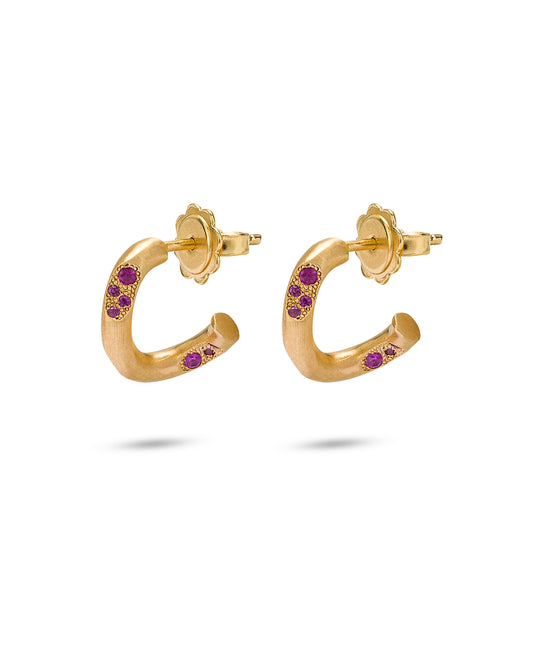 Eden Earrings Pink Sapphires