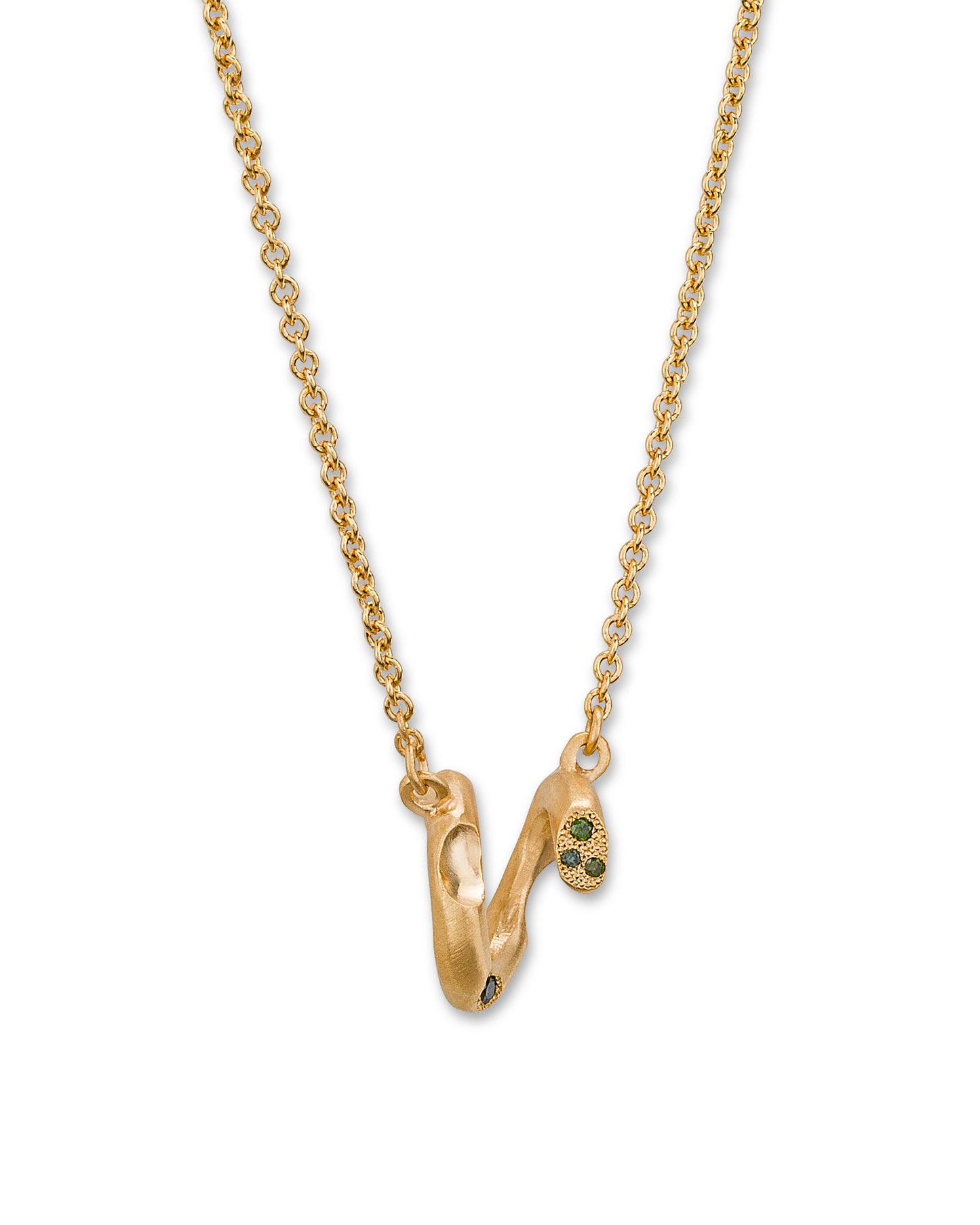 Oasis Necklace Green Diamonds