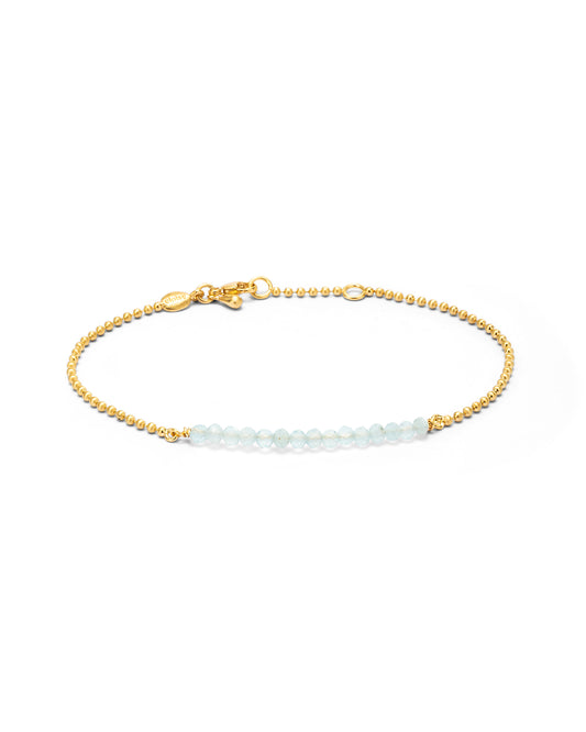Cosmos Bracelet Light Blue Aquamarine 18K Gold