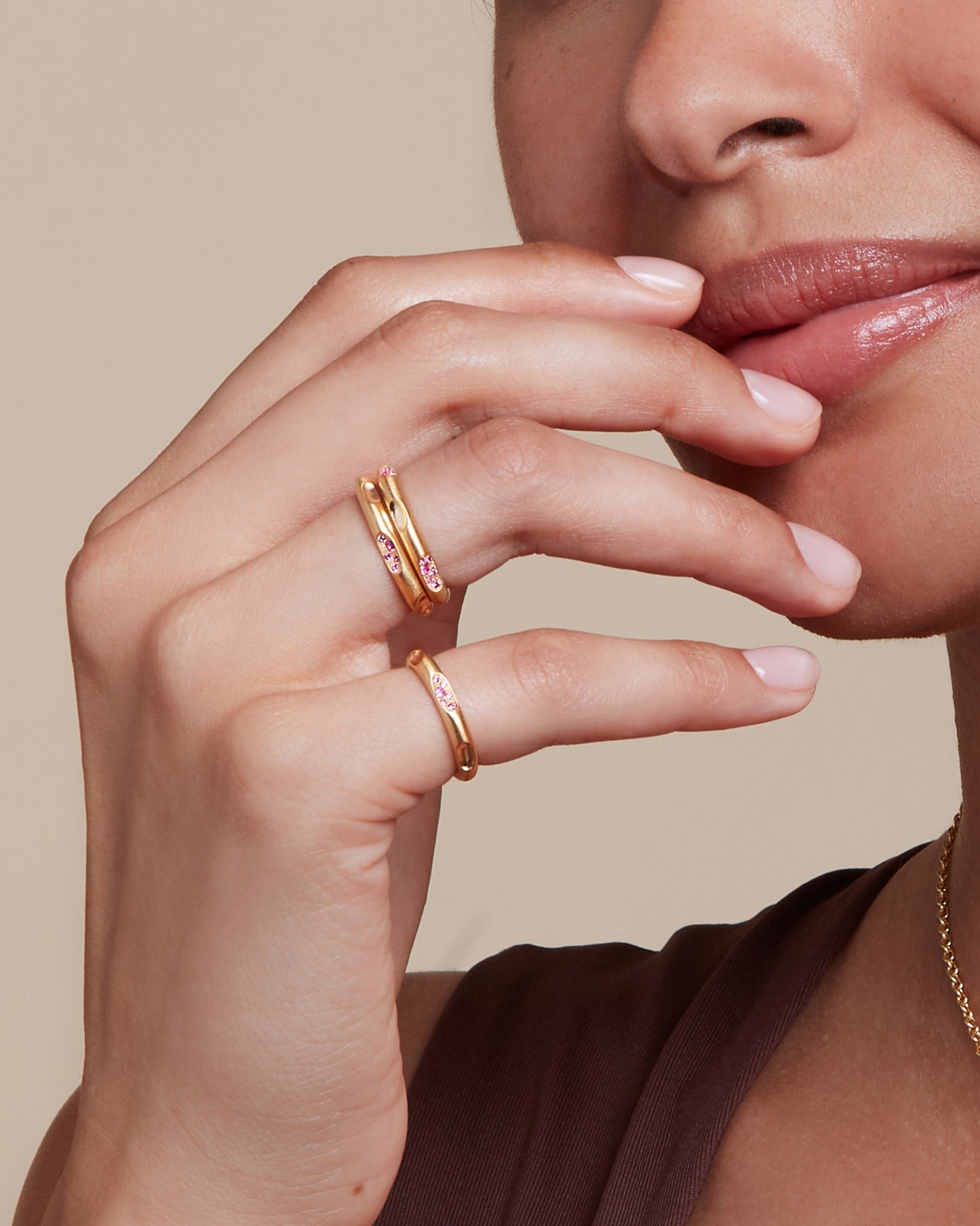 Mirage Ring Pink Sapphires