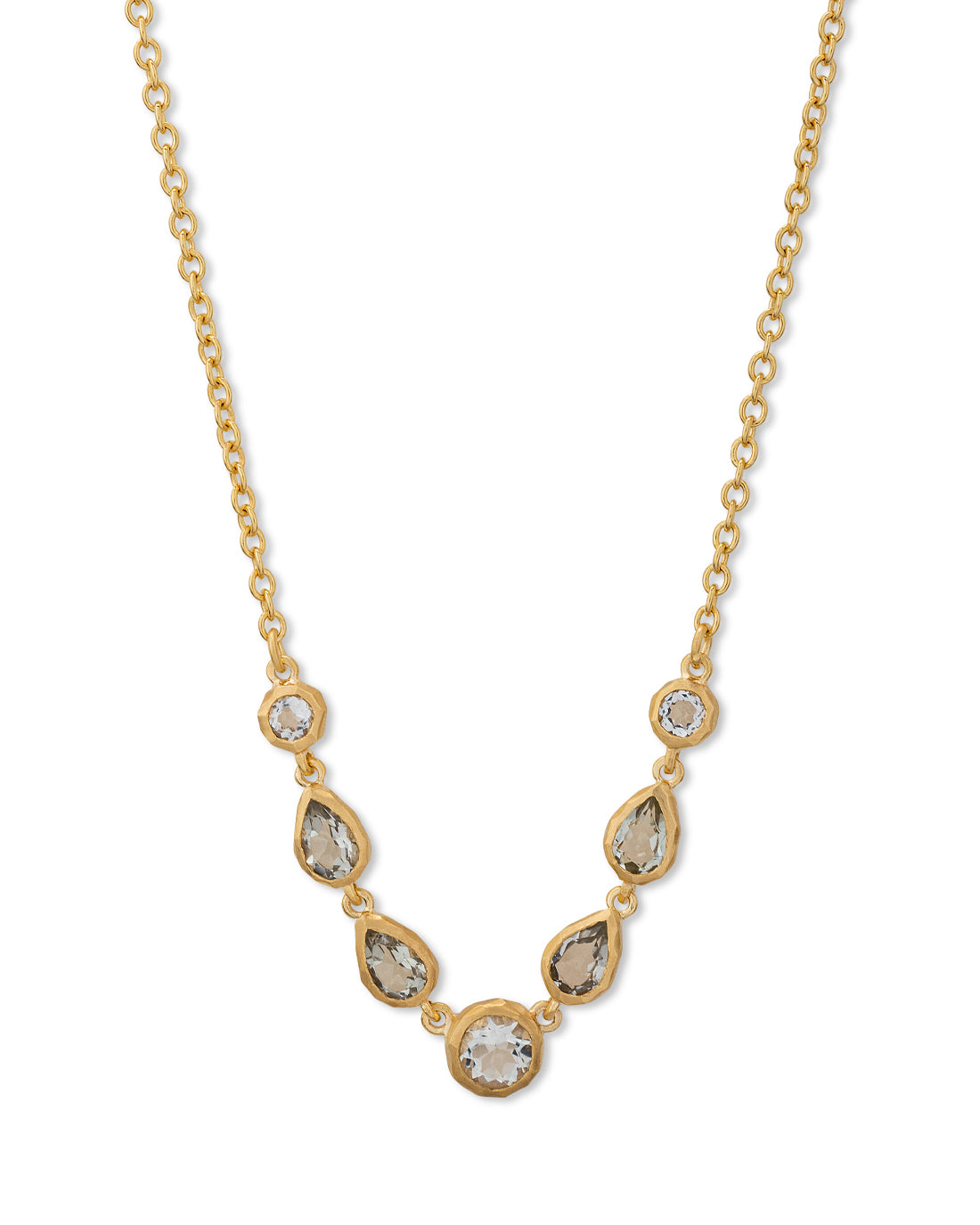 Wanderlust Necklace Light Green Prasiolite