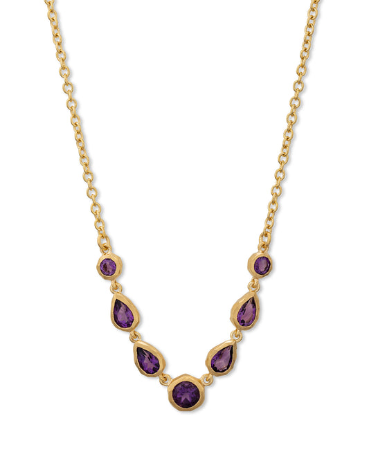 Wanderlust Necklace Purple Amethyst