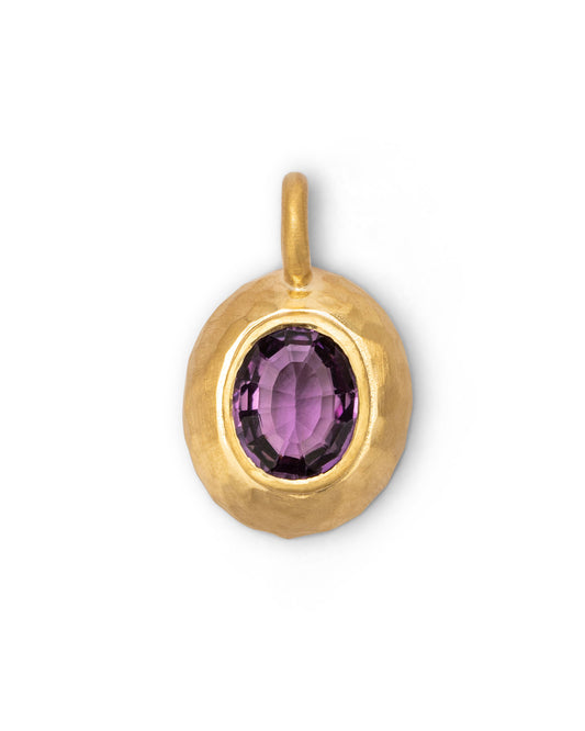 Milestone Sasso Charm Large Purple Amethyst