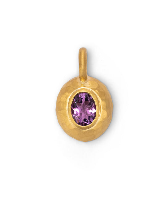 Milestone Sasso Charm Medium Purple Amethyst