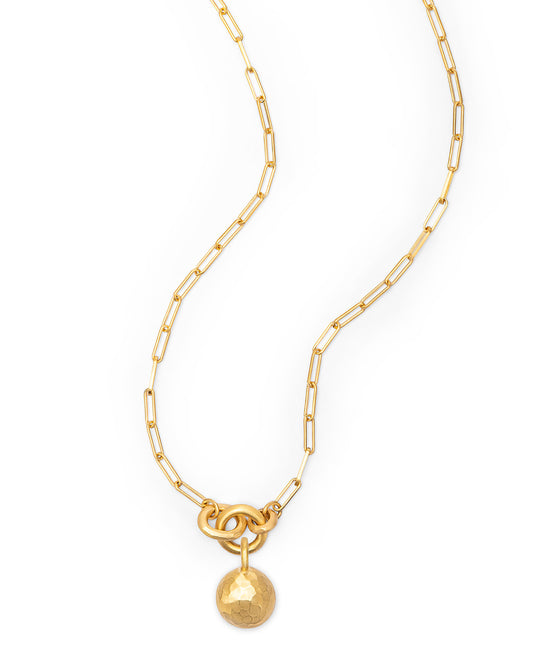 Voyage Necklace Clip Chain Light with Medallion Charm