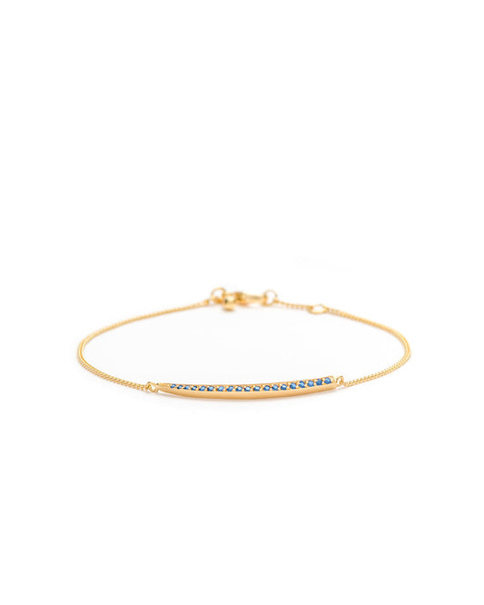 Crescent Moon Bracelet Sapphire