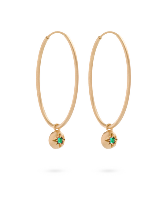 Moon Hoops Emerald