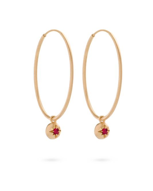 Moon Hoops Ruby