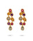 Odyssey Earrings Pair Pink - Yellow - Purple