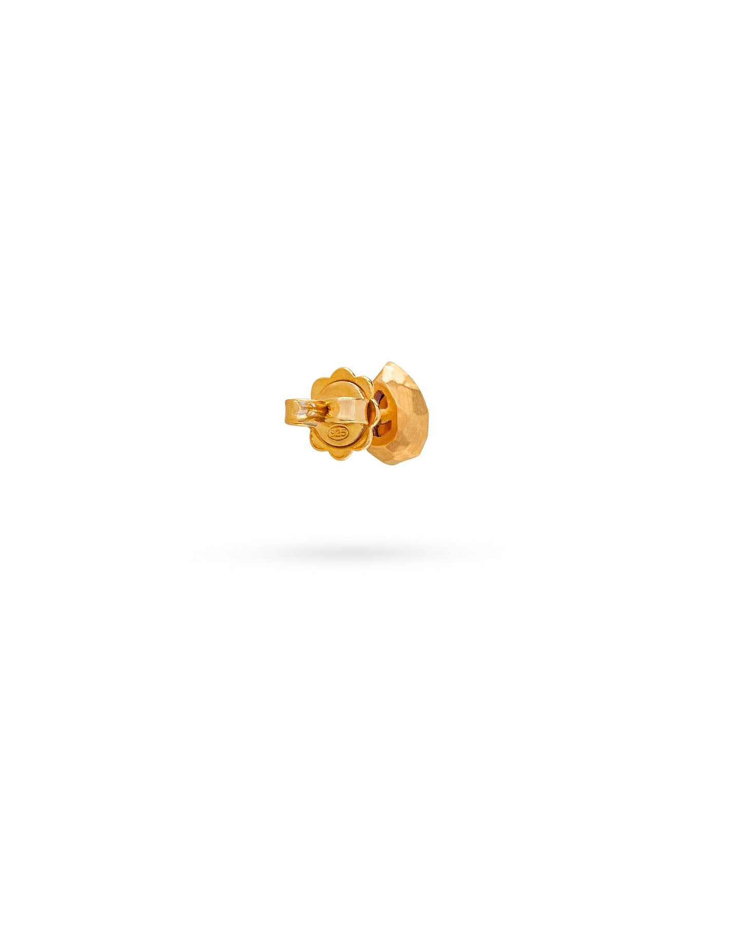 Single Drop Stud Yellow Citrine Quartz