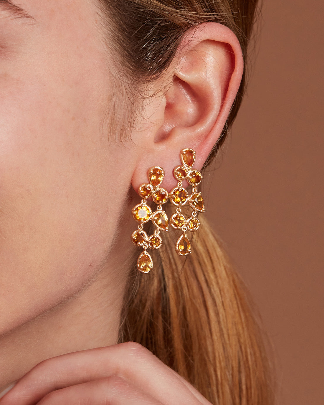 Odyssey Earring Yellow Citrine Quartz