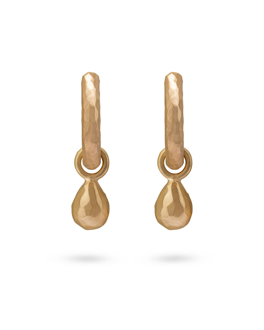 Wander Hoops Medium with Drop Charms