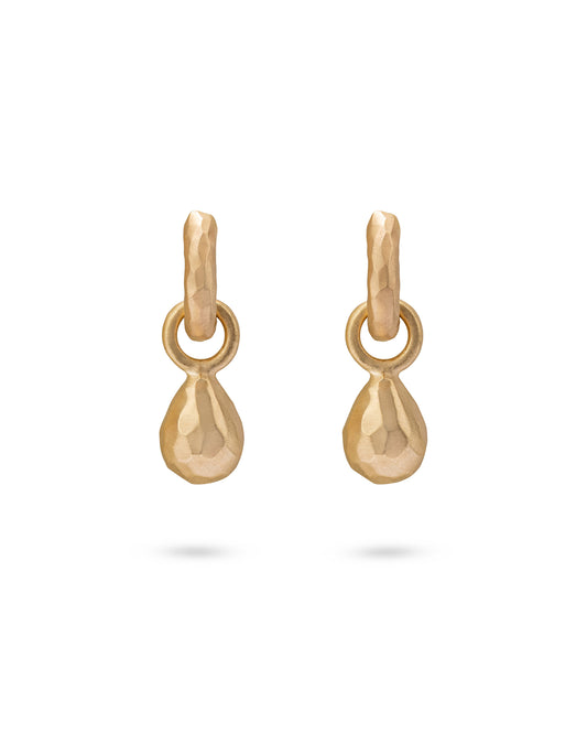 Wander Hoops Small with Drop Charms