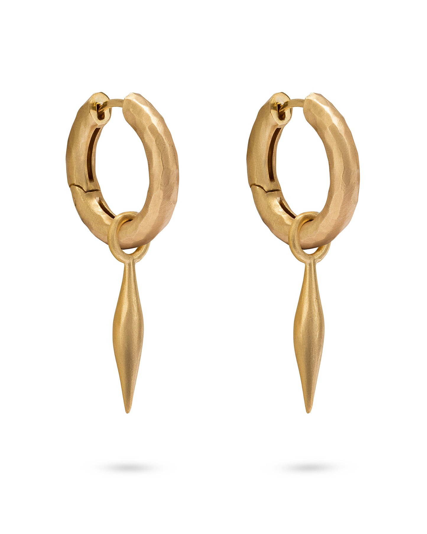 Wander Hoops Medium with Spindle Charms