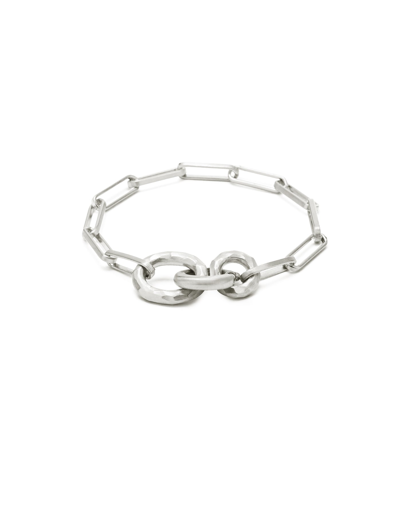 Voyage Bracelet Clip Chain Natural Silver