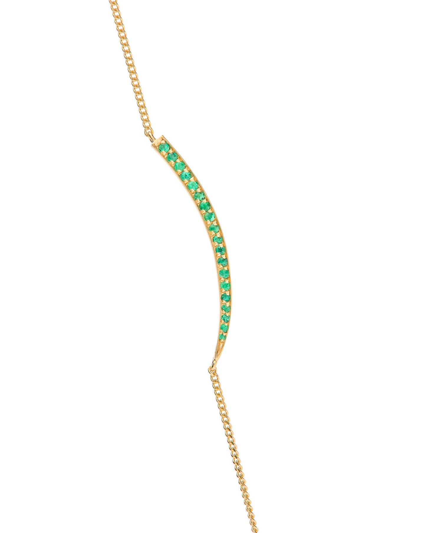 Bracciale Crescent Moon Smeraldo