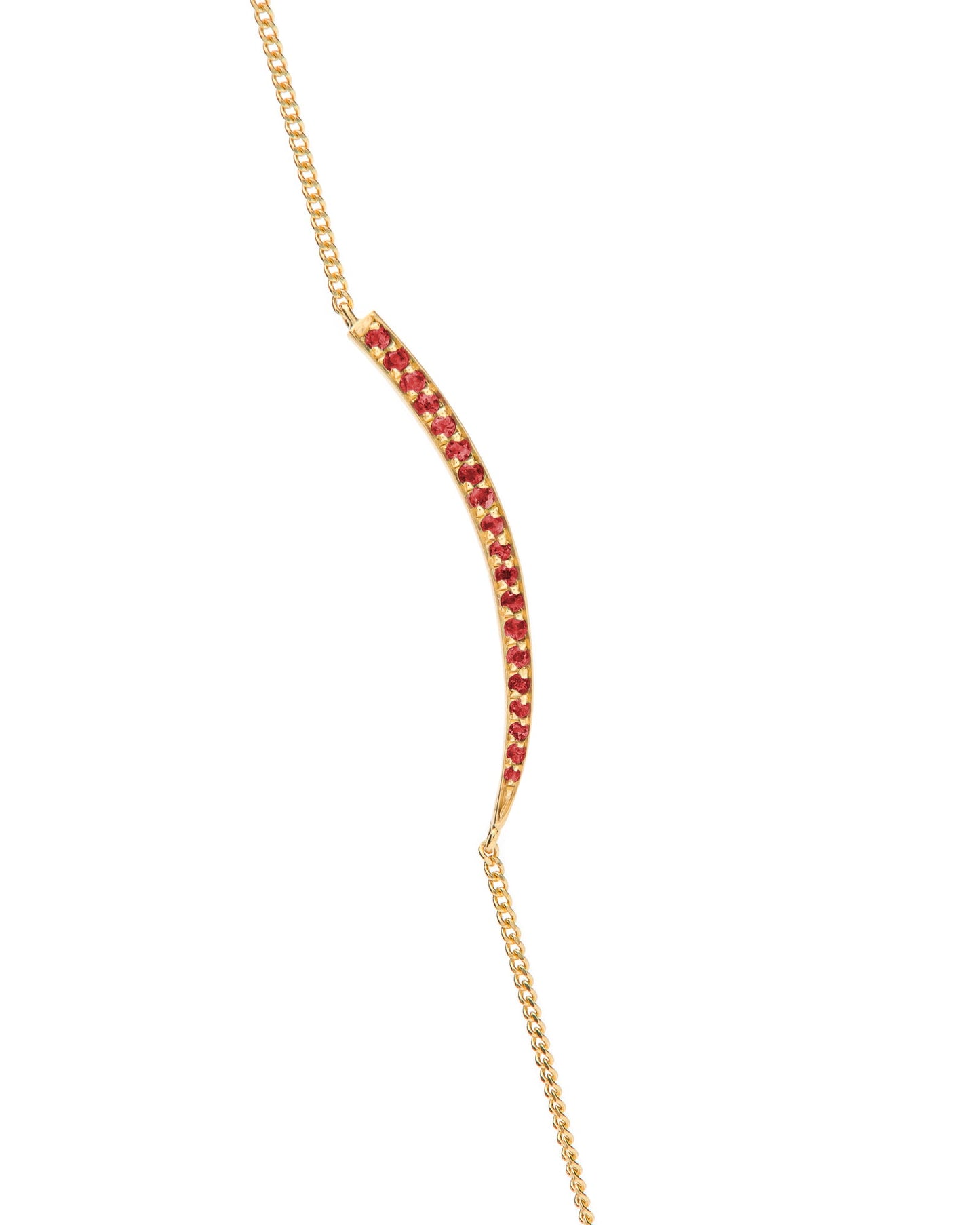 Crescent Moon Bracelet Ruby