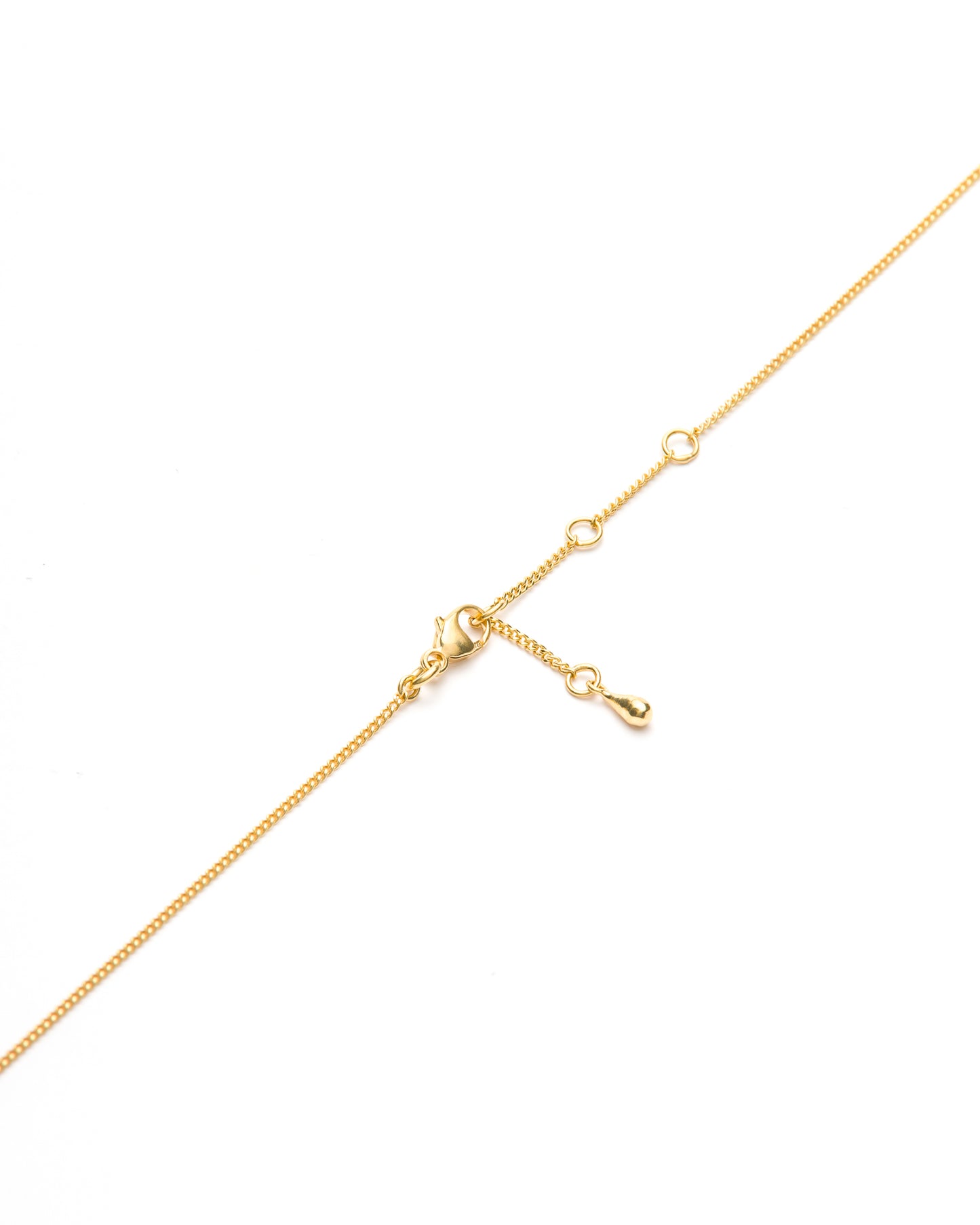 Collana Crescent Moon Chandelier Rubino Oro 18k