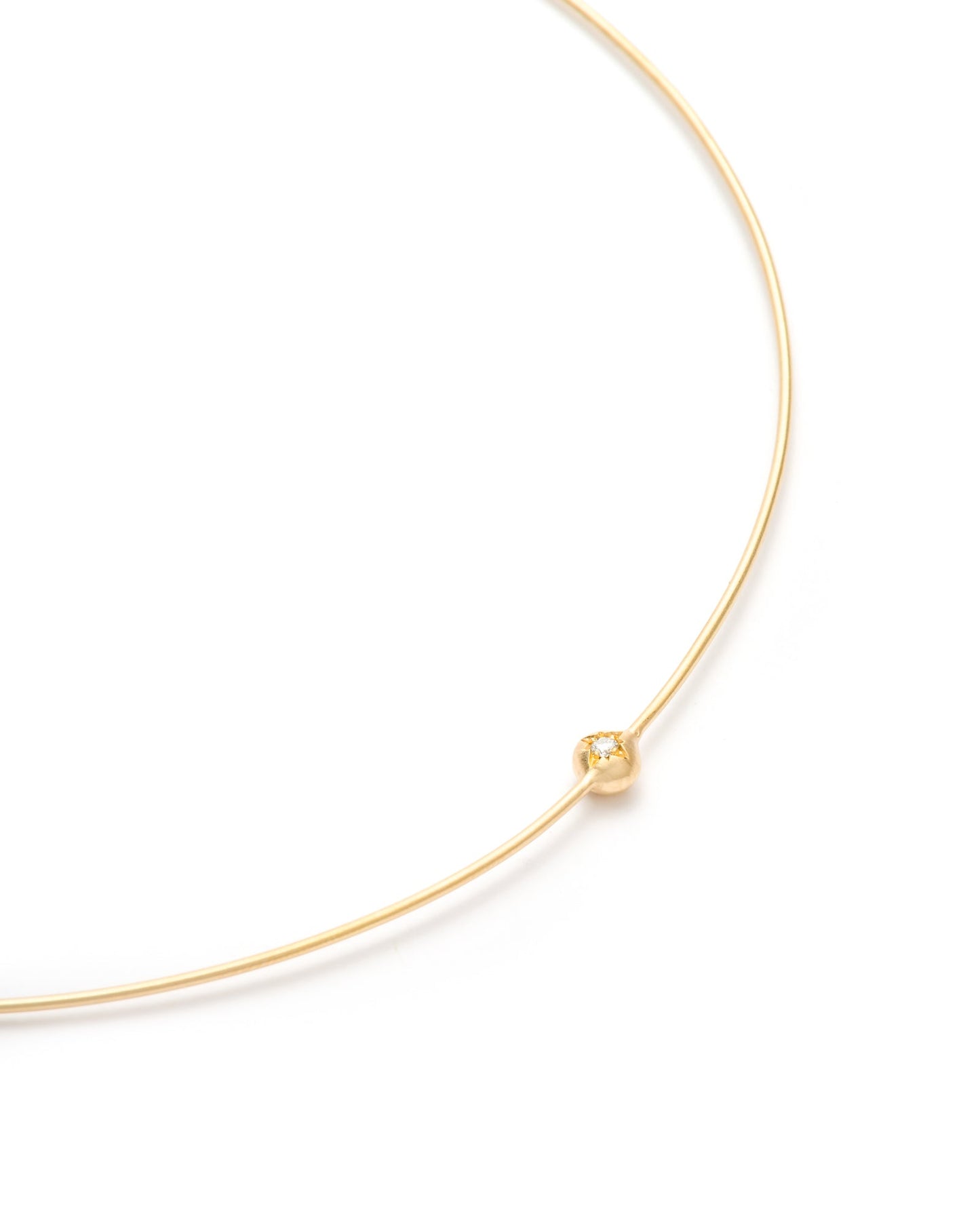 Moon Necklace Diamond 18K Gold