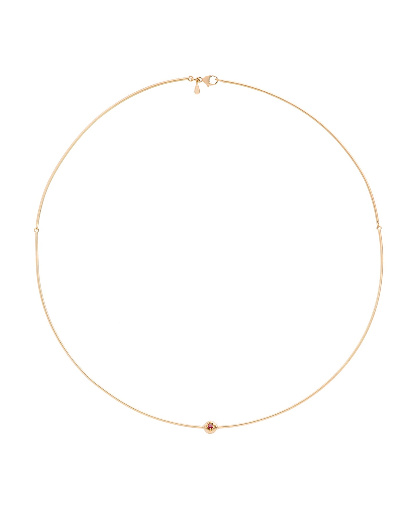 Collana Moon Rubino
