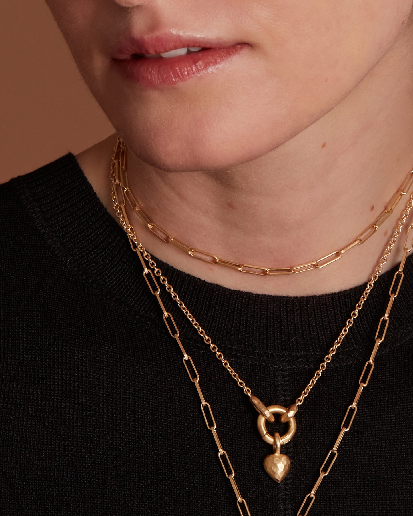 Voyage Necklace Light Chain with Heart Charm