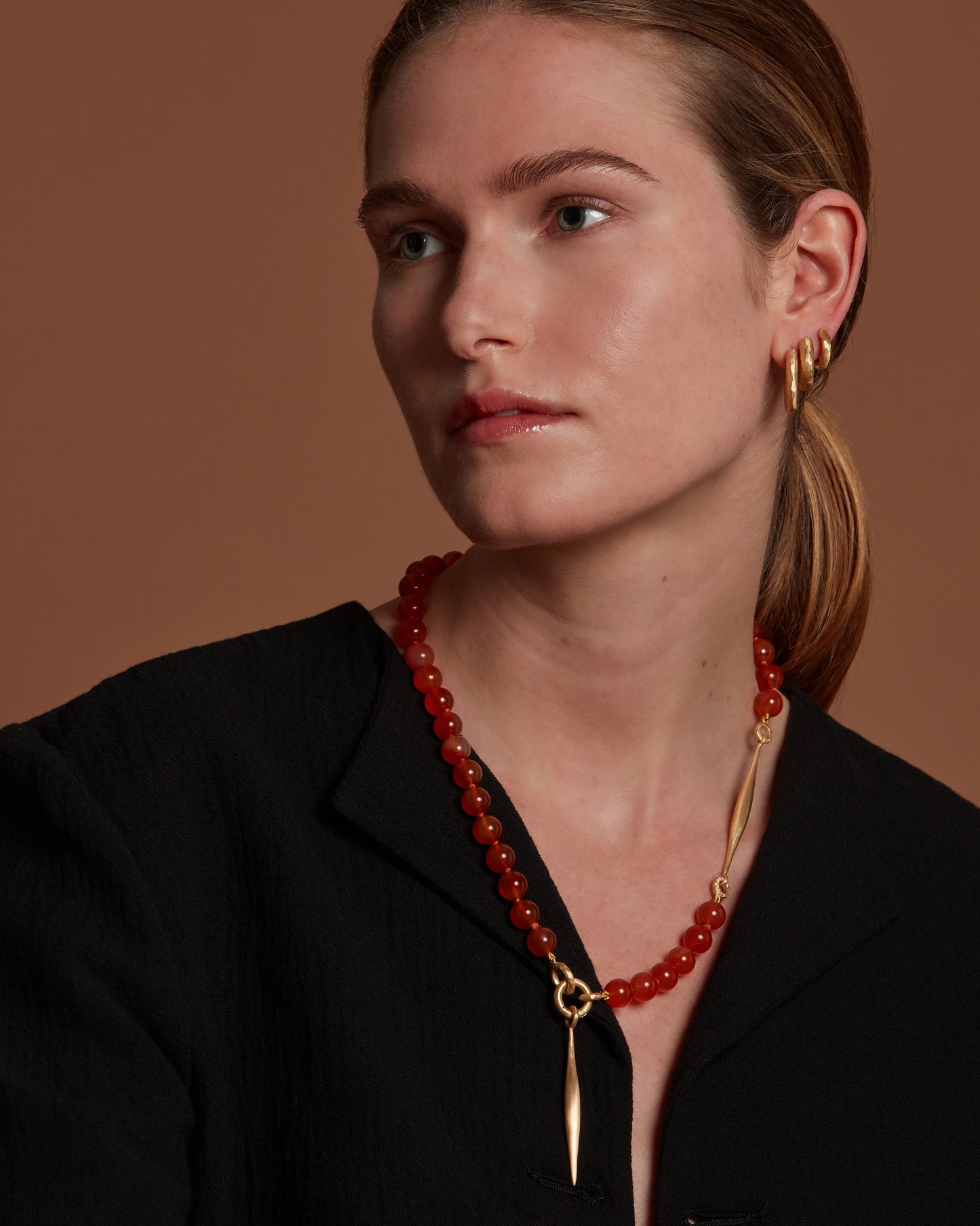 Venture Necklace with Spindle Carnelian