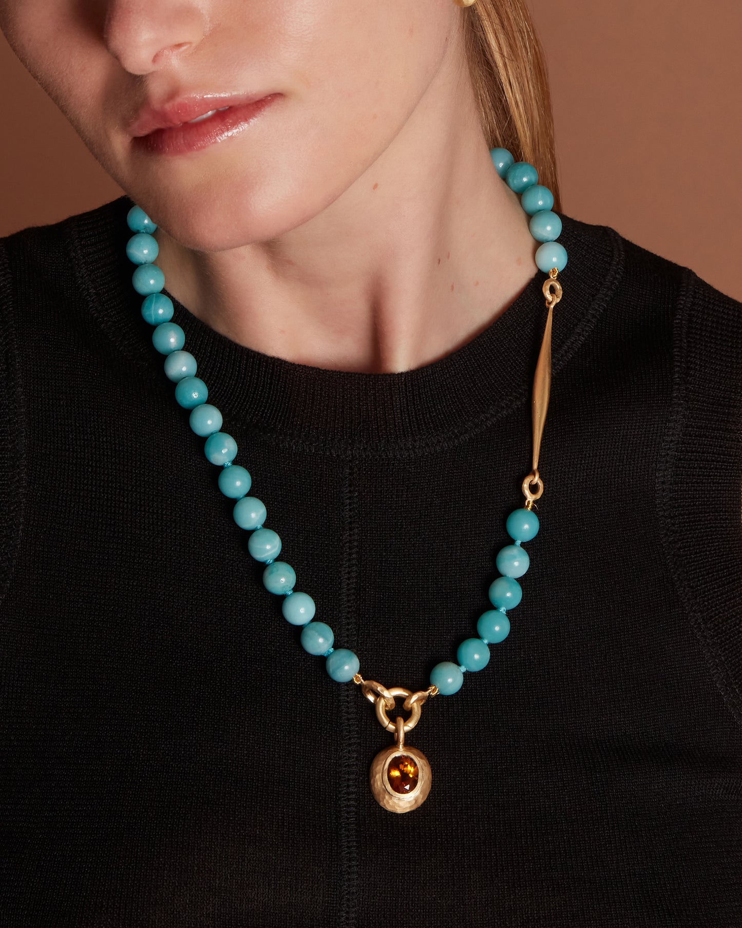 Milestone Sasso Charm Small Madeira Quartz