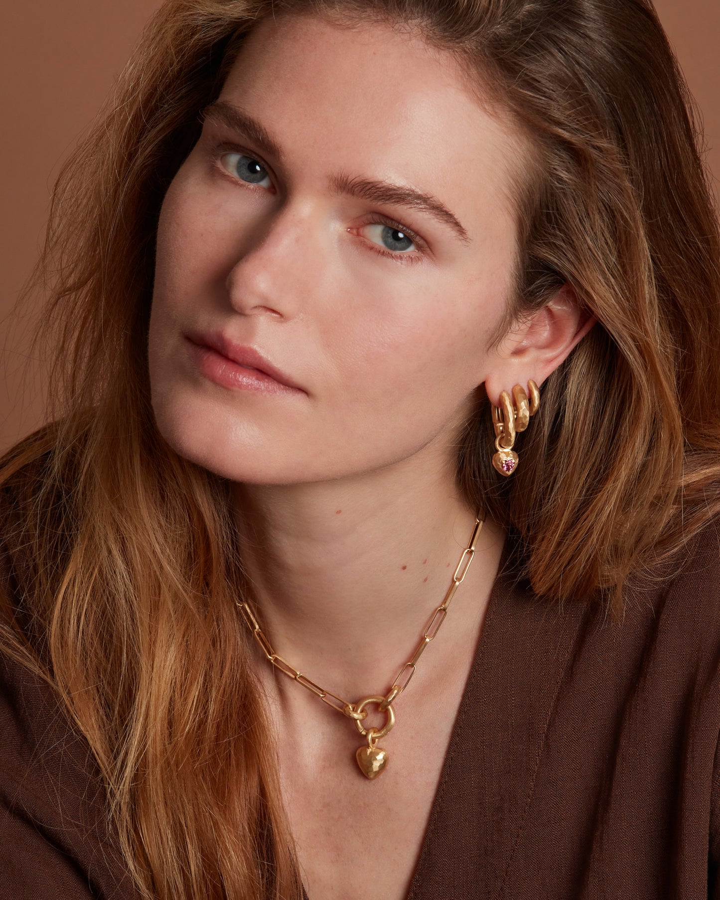 Voyage Necklace Clip Chain with Heart Charm