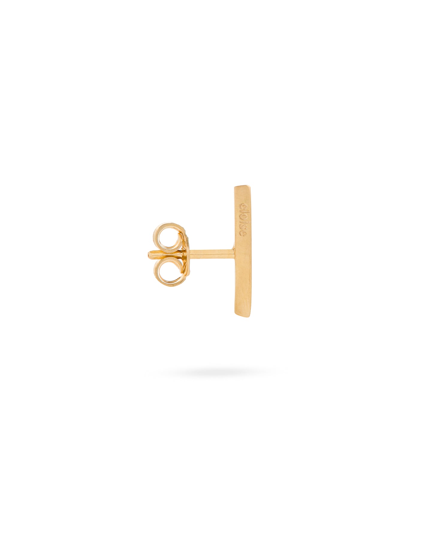 Orecchino Crescent Moon Mini Singolo Zaffiro Oro 18k