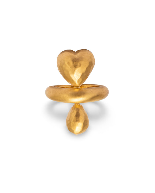 Deux Mondes Heart Ring
