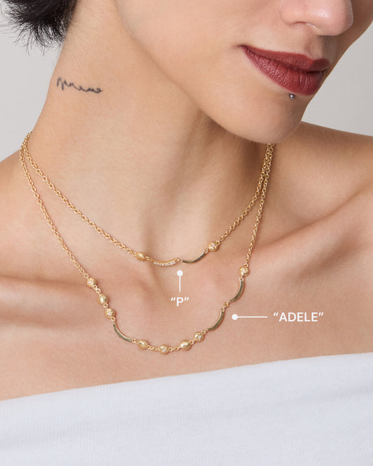 Collana Arché Messaggio Personalizzato Diamante