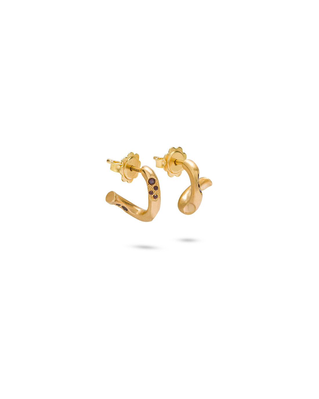 Eden Earrings Cognac Diamonds