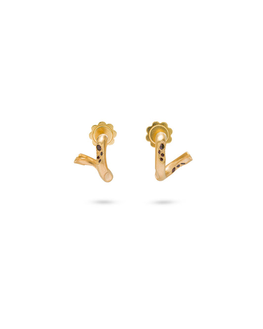 Eden Earrings Cognac Diamonds