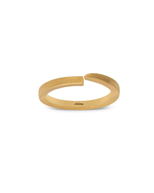 Crescent Moon Ring 18K Gold