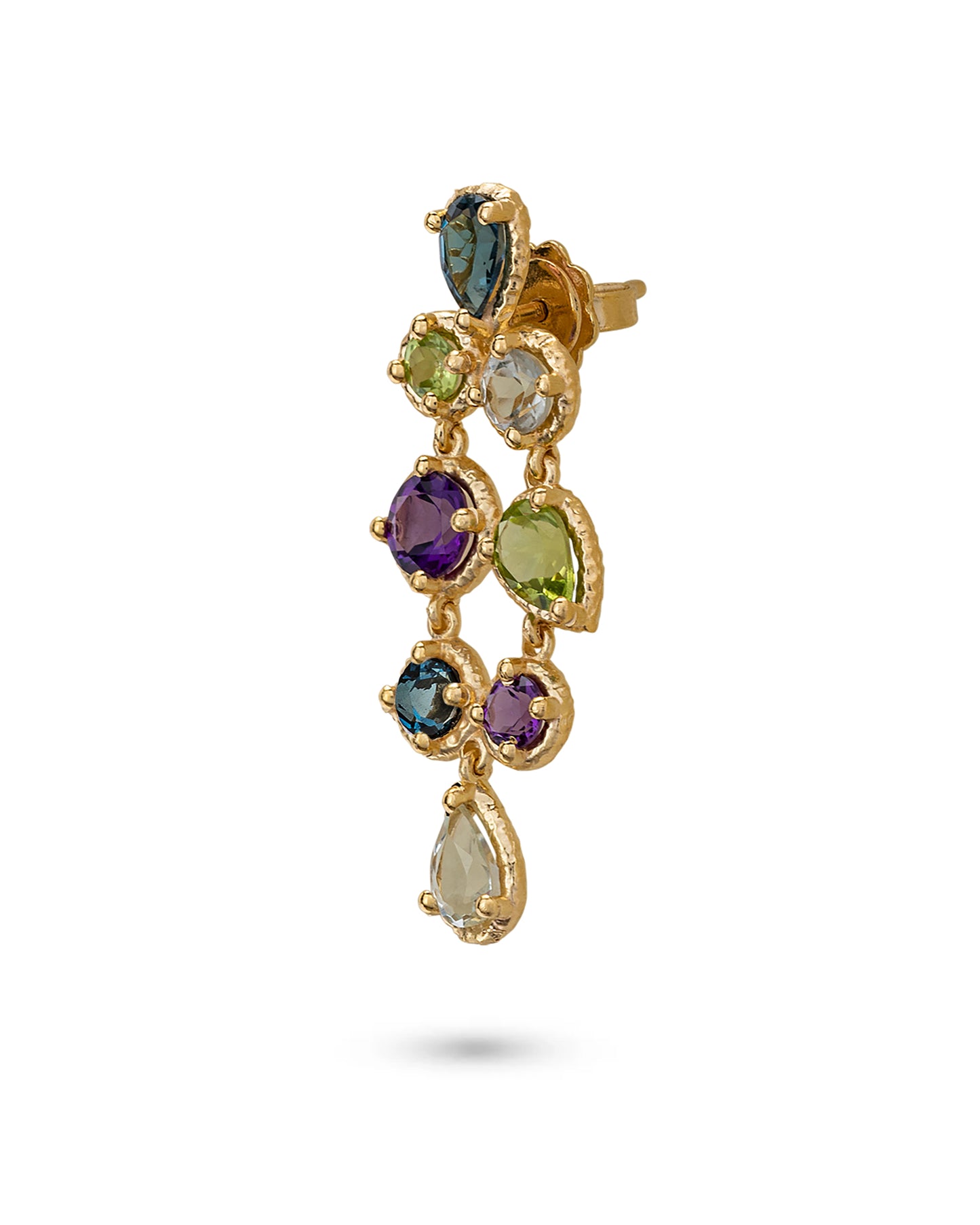 Odyssey Earring Blue - Green - Purple