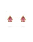 Drop Studs Pair Pink Tourmaline