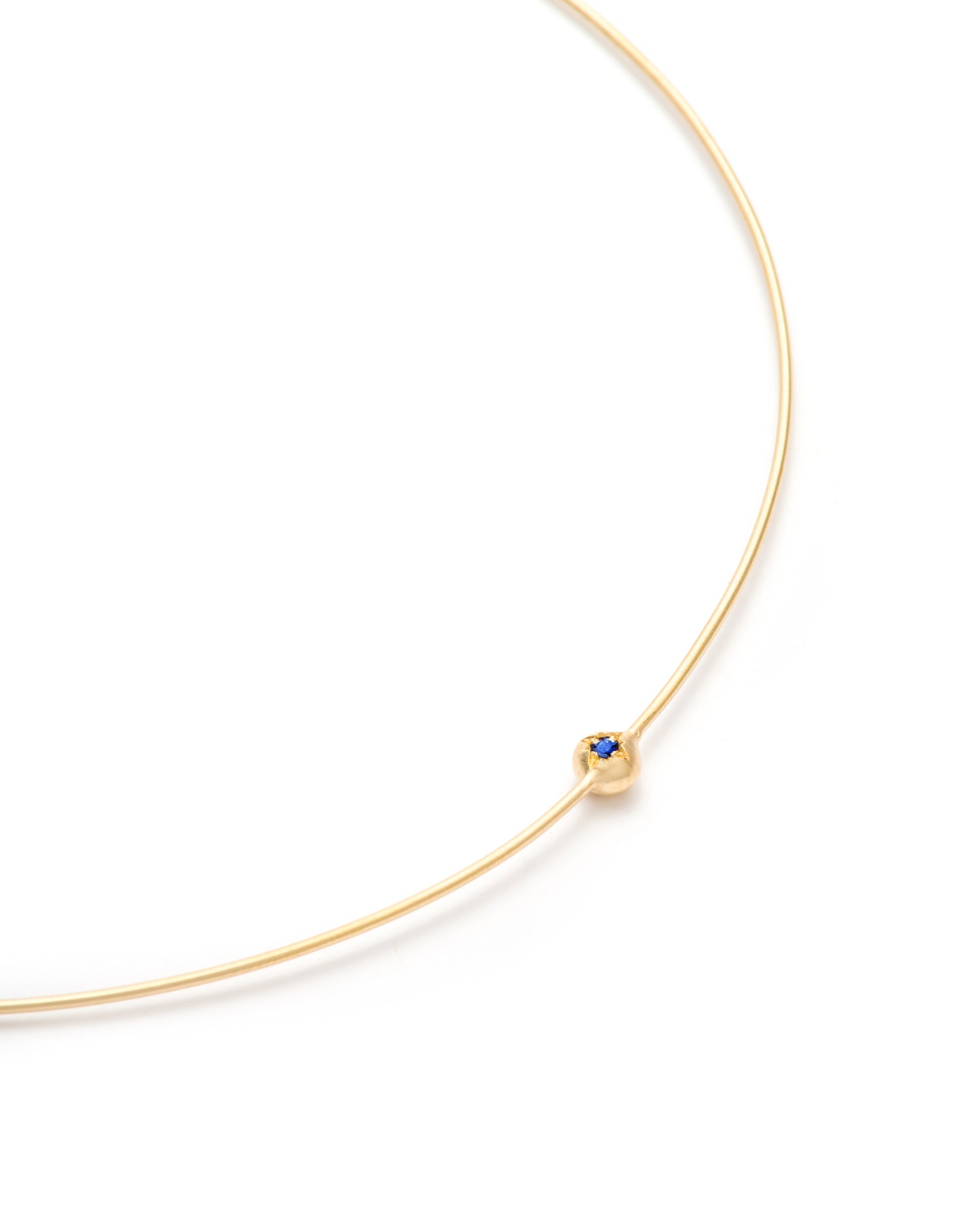 Moon Necklace Sapphire