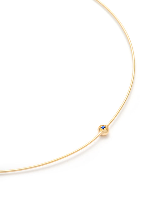 Moon Necklace Sapphire