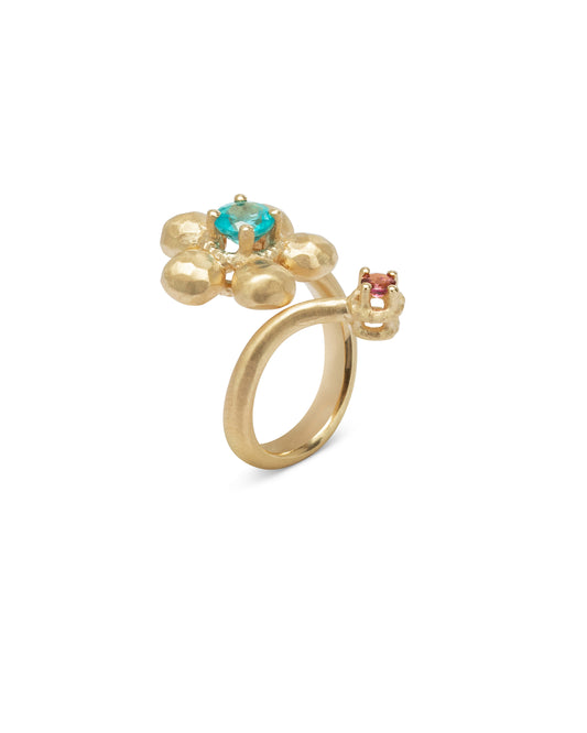 Flore Ring Apatite and Pink Tourmaline