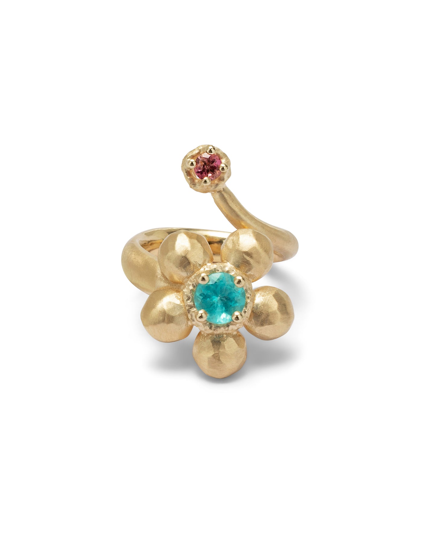 Flore Ring Apatite and Pink Tourmaline